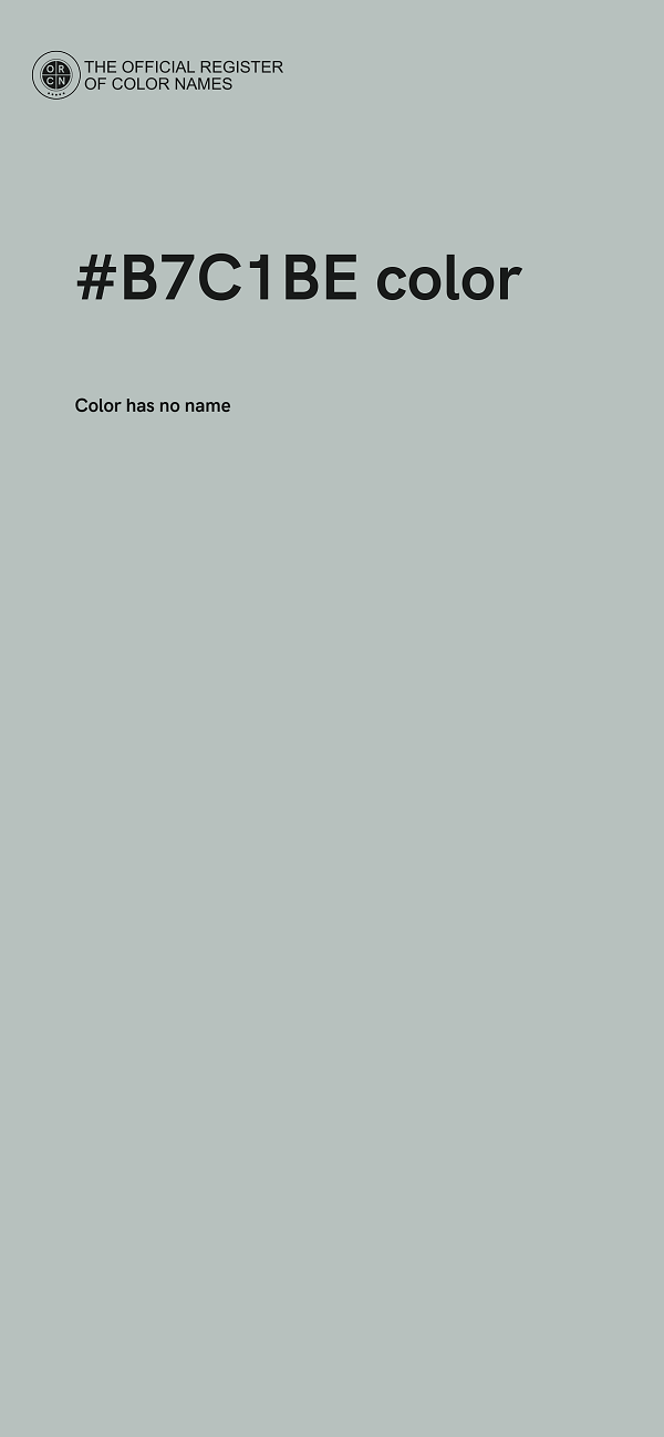 #B7C1BE color image