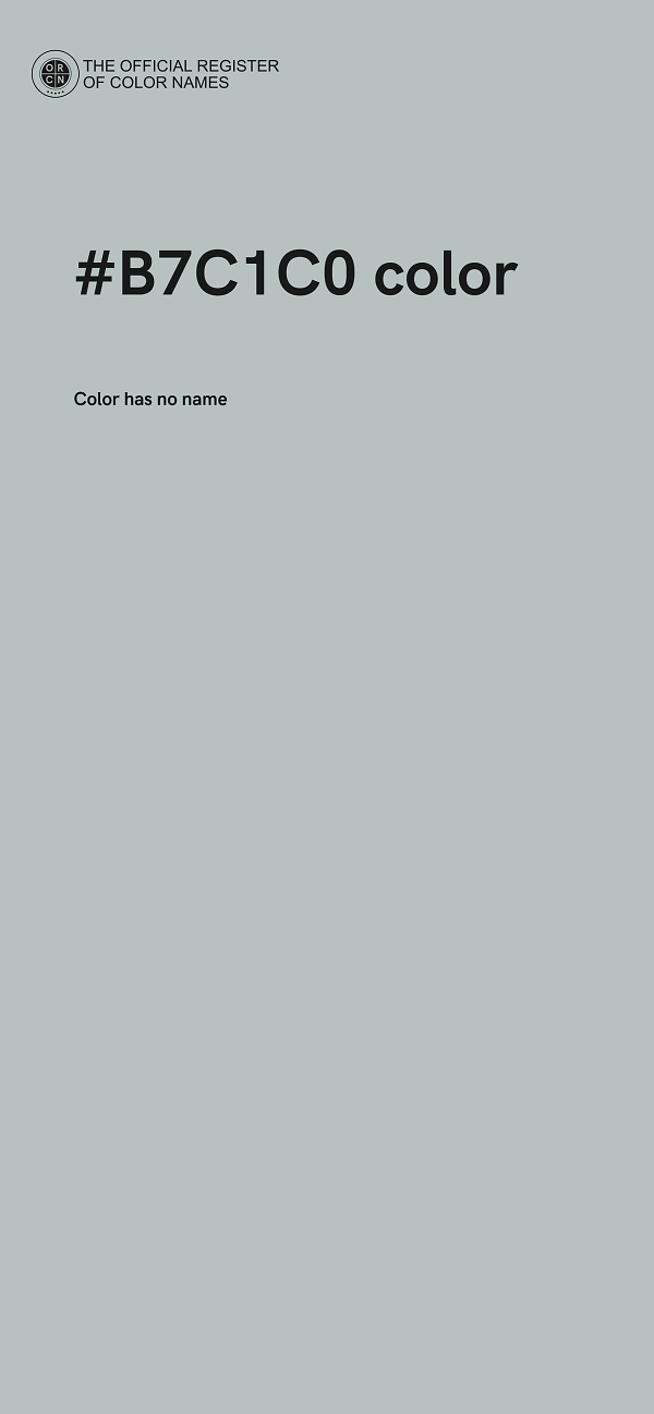 #B7C1C0 color image