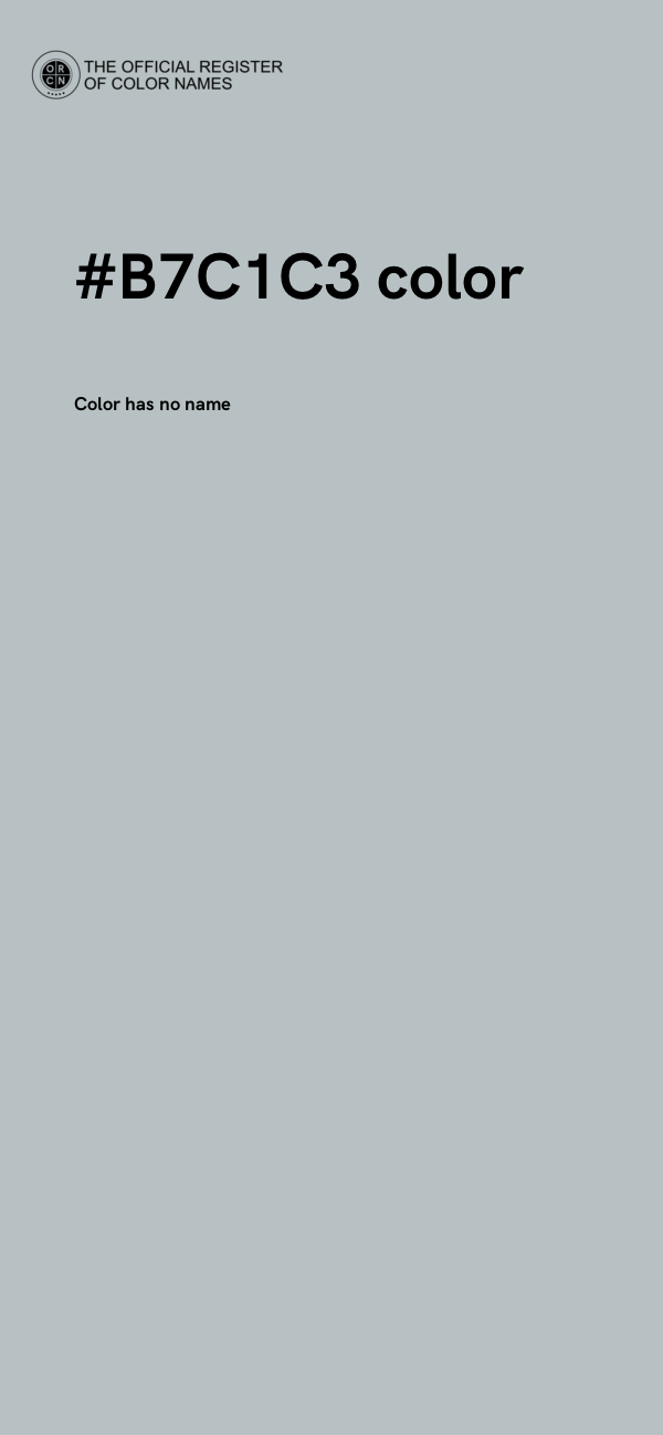 #B7C1C3 color image