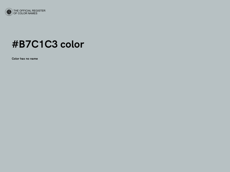 #B7C1C3 color image