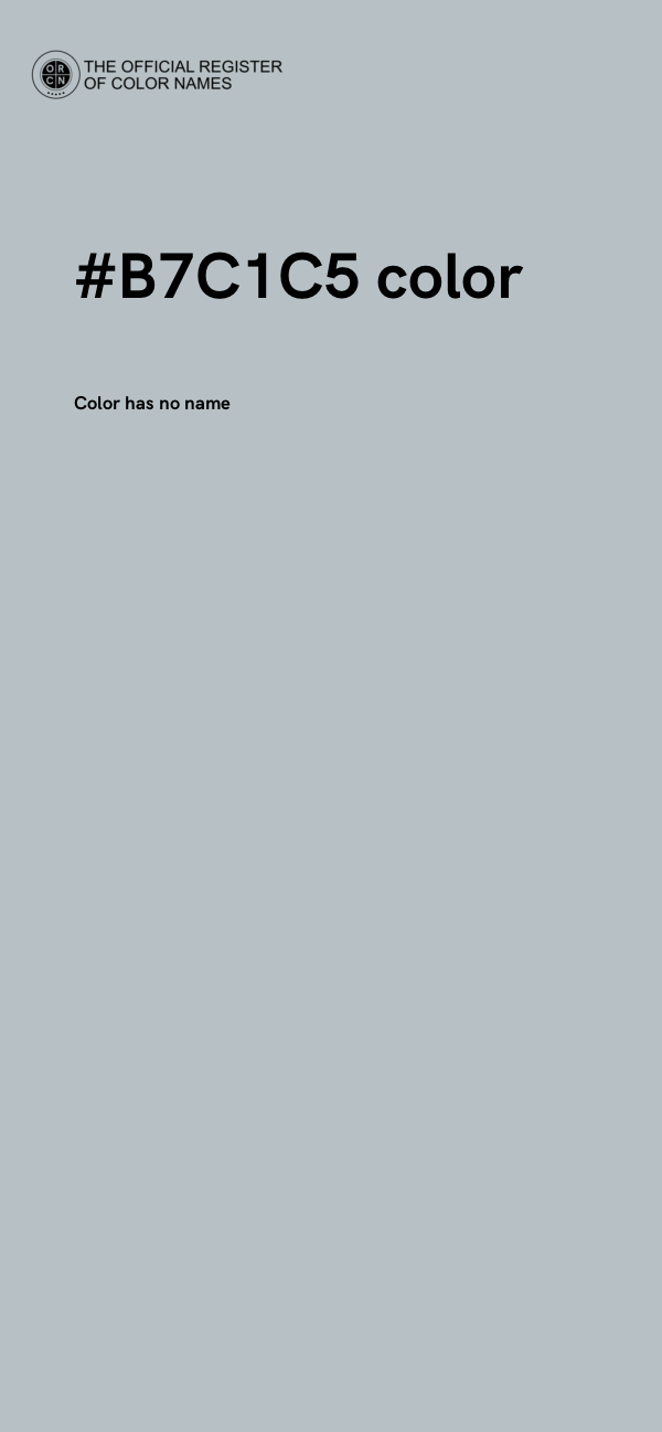 #B7C1C5 color image