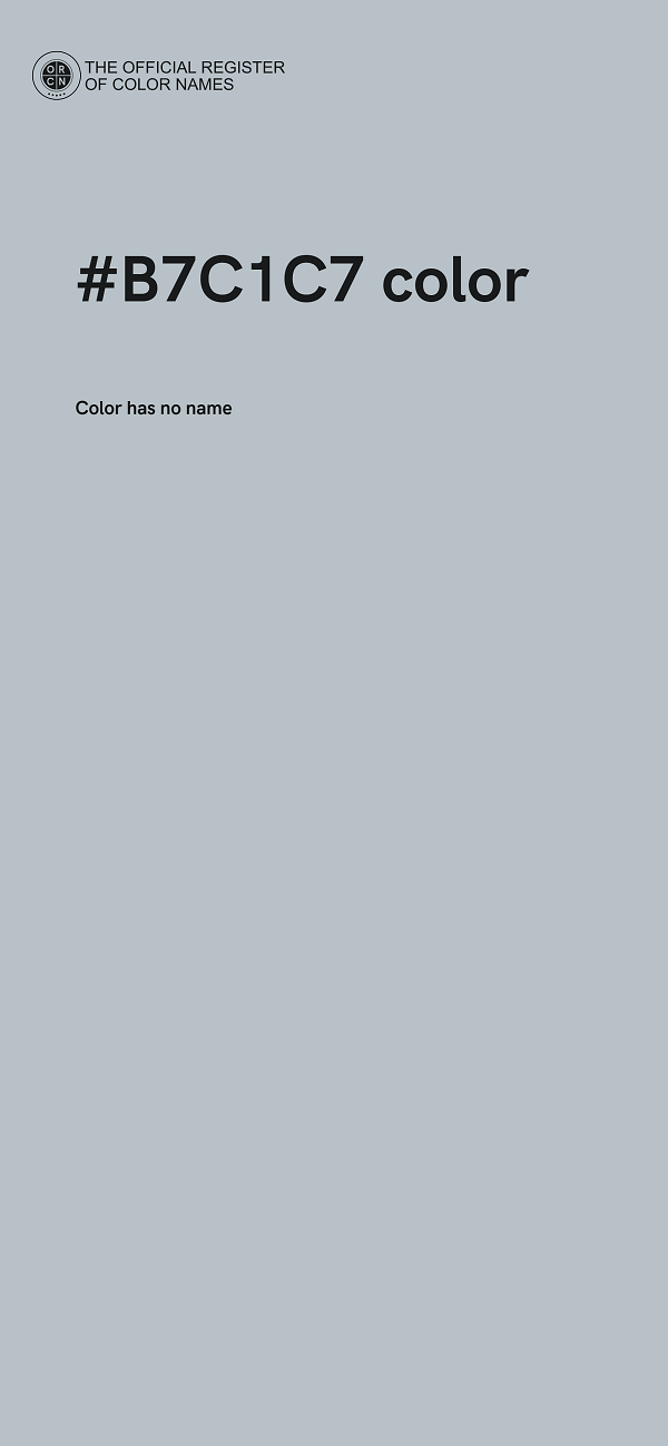 #B7C1C7 color image