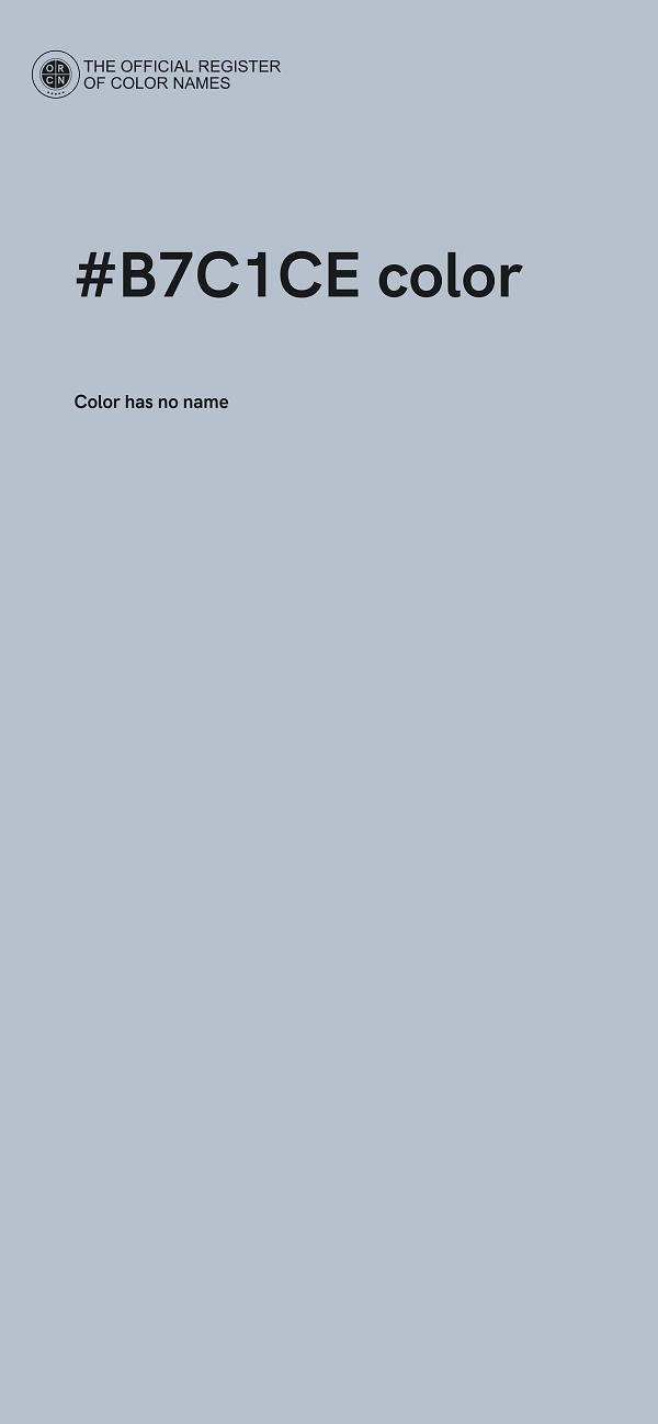 #B7C1CE color image