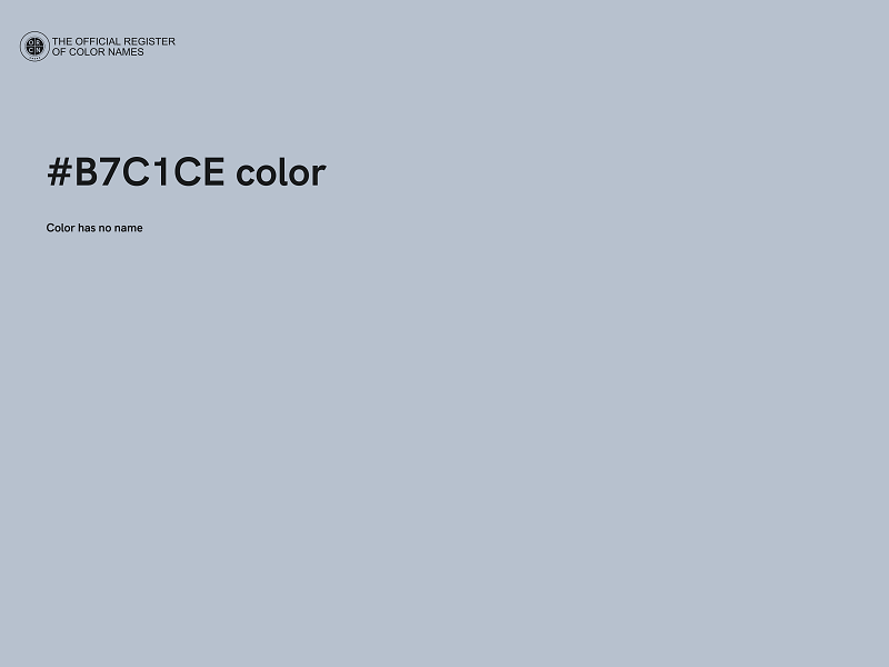 #B7C1CE color image