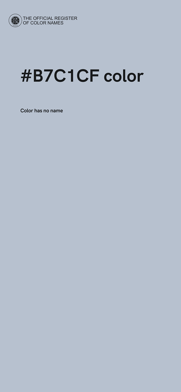 #B7C1CF color image