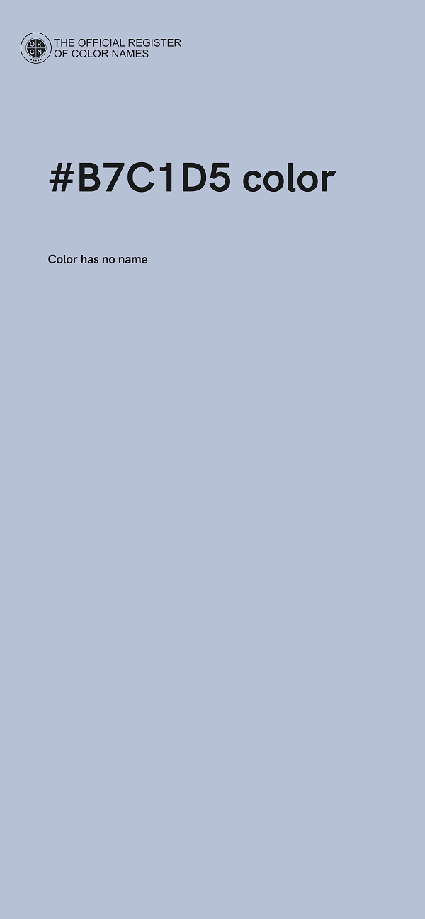 #B7C1D5 color image