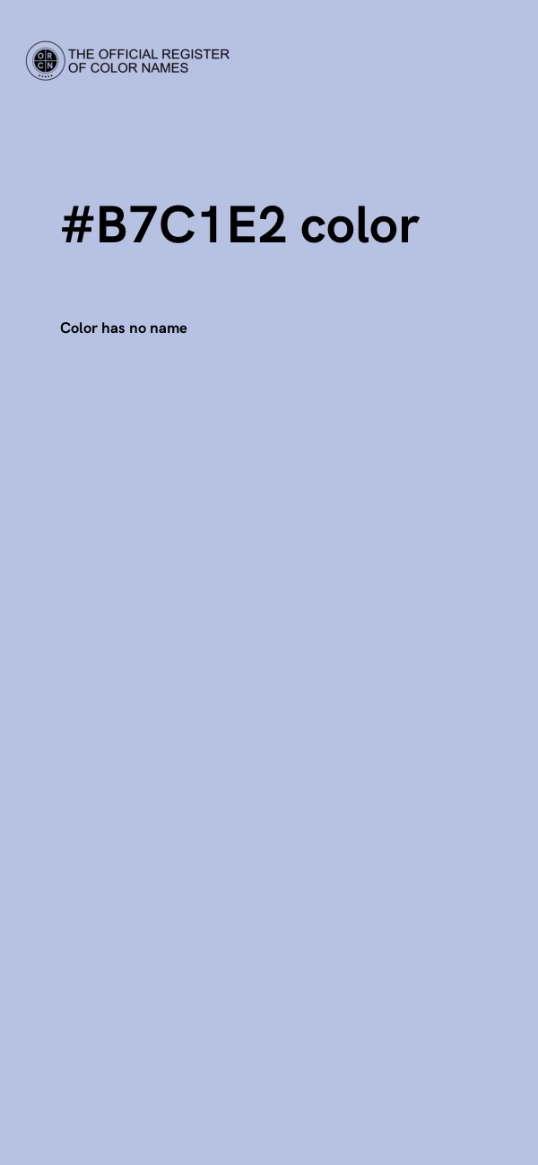 #B7C1E2 color image