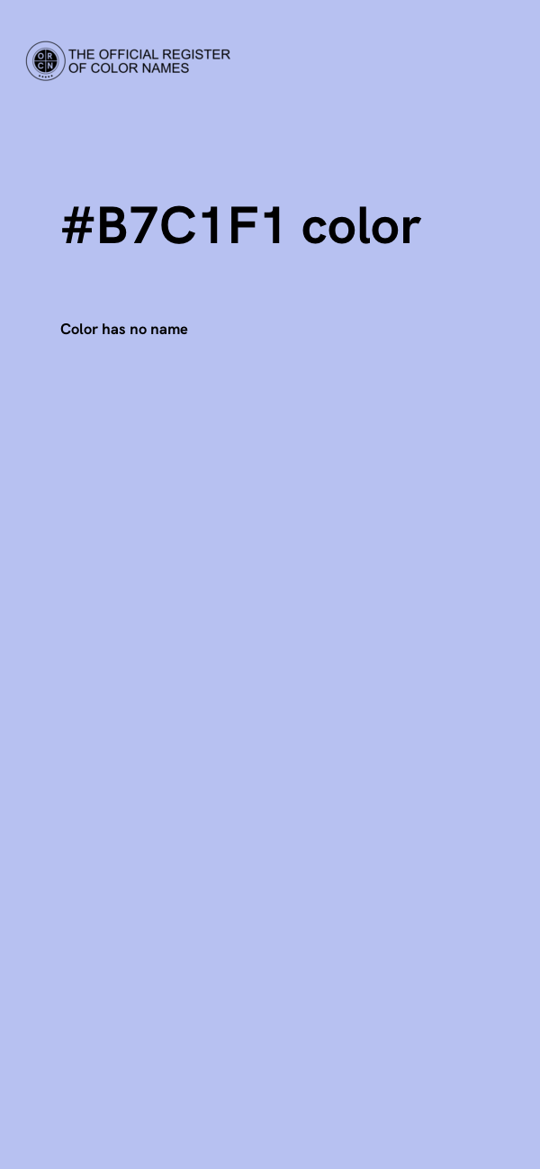 #B7C1F1 color image