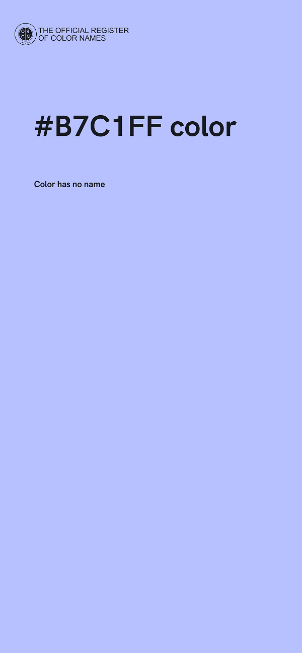 #B7C1FF color image