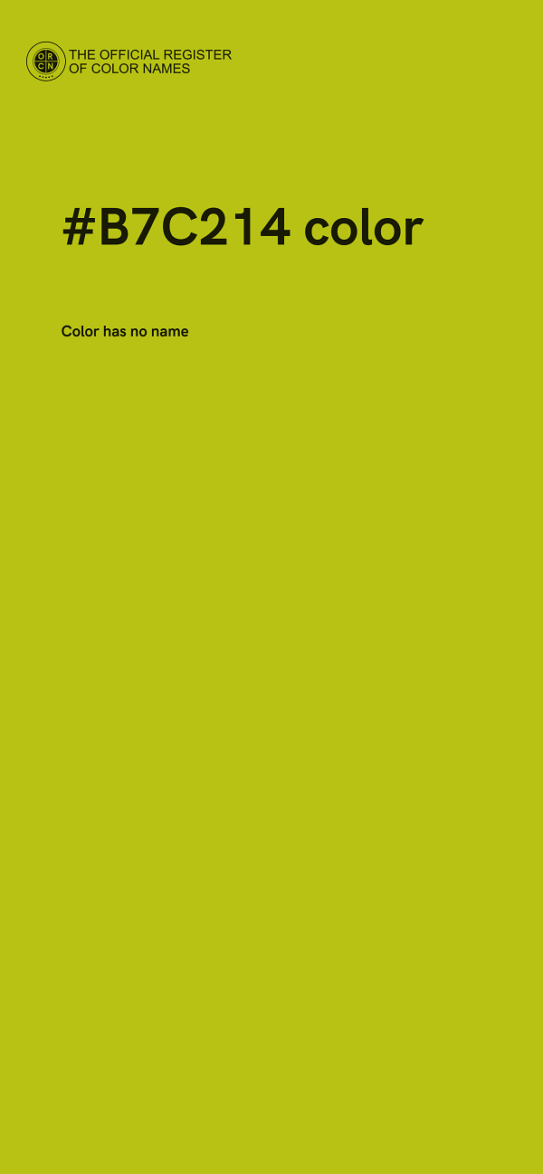 #B7C214 color image