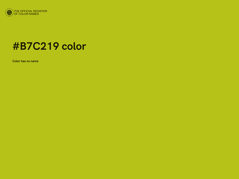 #B7C219 color image