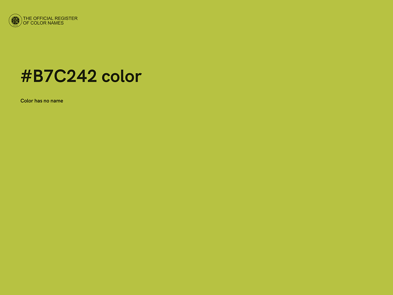 #B7C242 color image