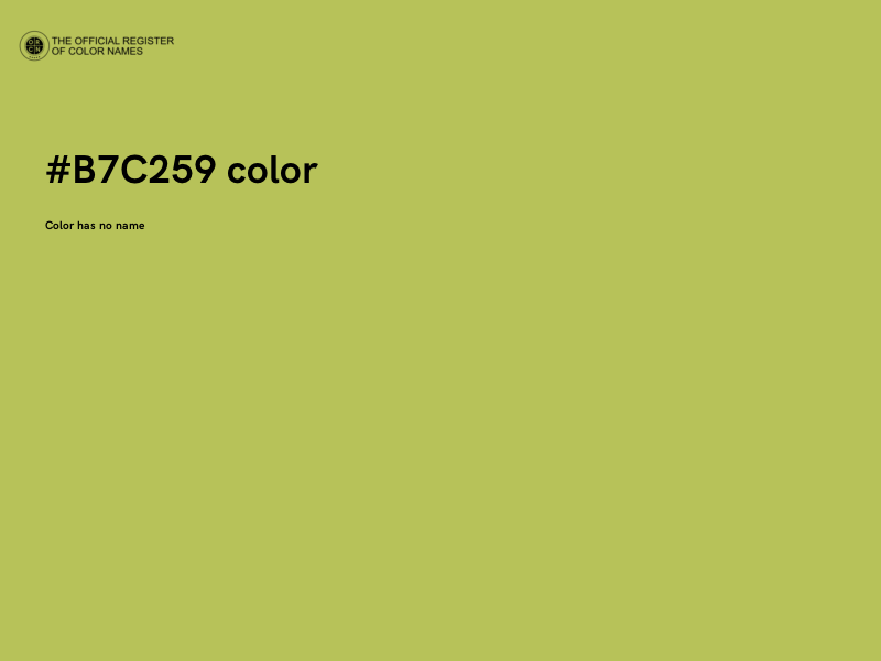 #B7C259 color image