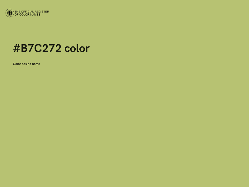 #B7C272 color image