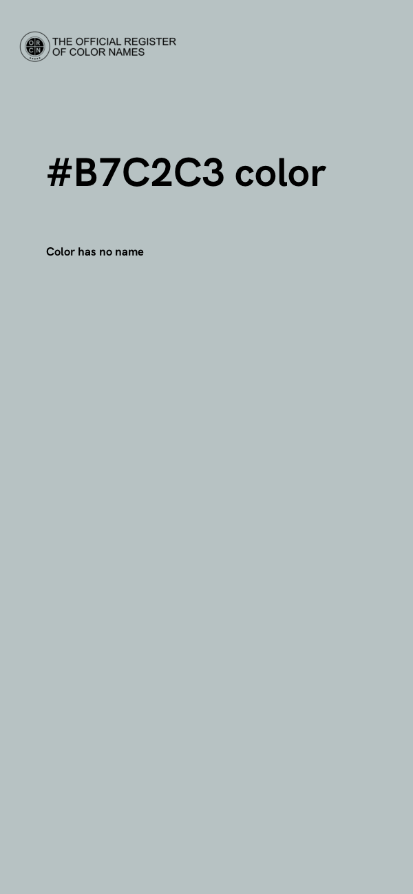 #B7C2C3 color image