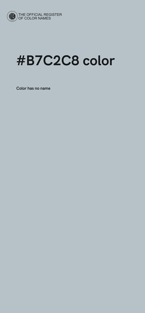 #B7C2C8 color image