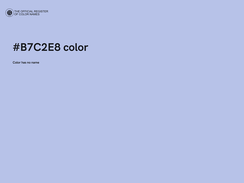 #B7C2E8 color image