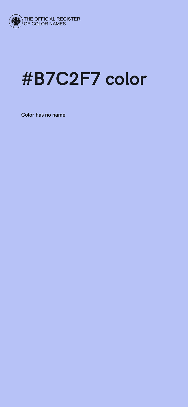 #B7C2F7 color image
