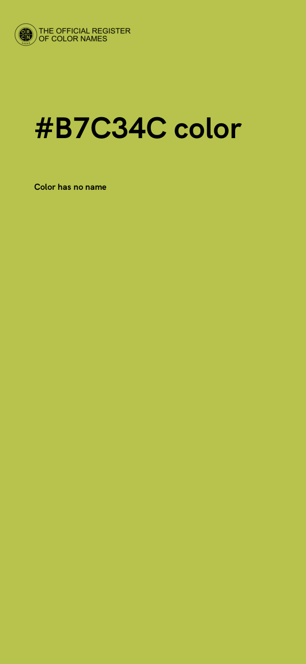 #B7C34C color image