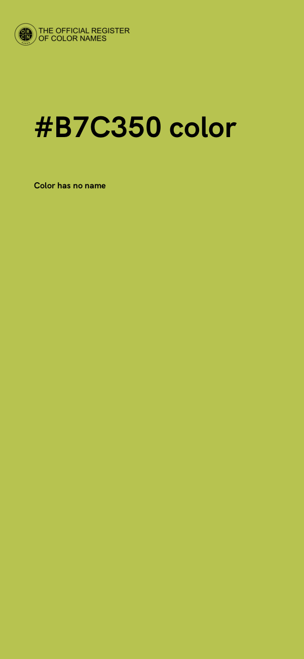 #B7C350 color image