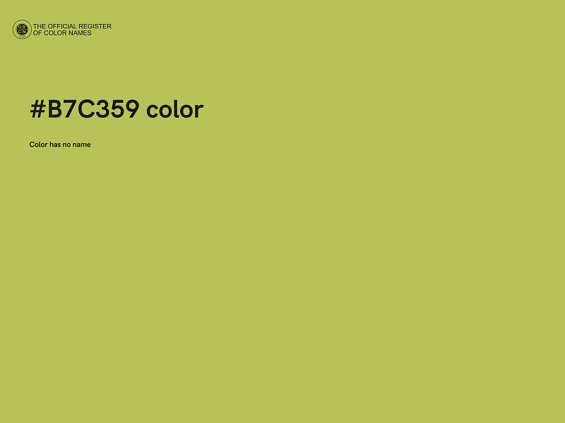#B7C359 color image