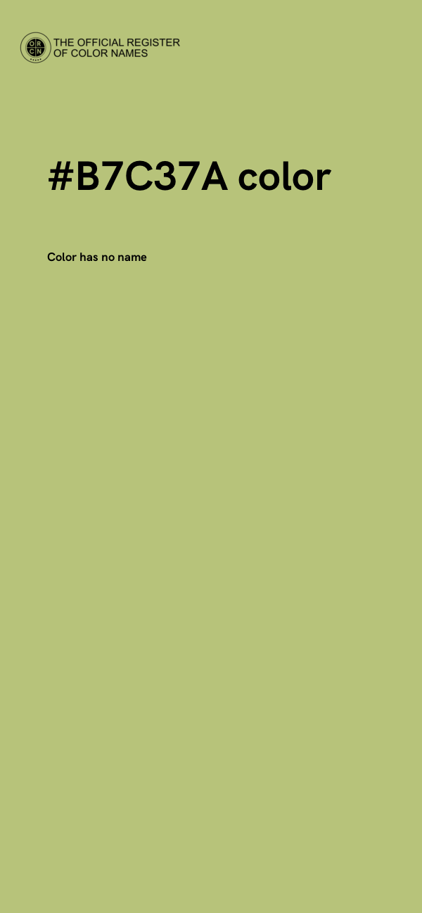 #B7C37A color image