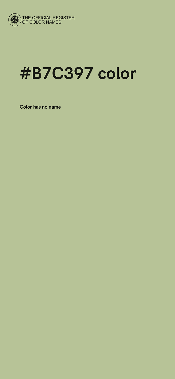 #B7C397 color image