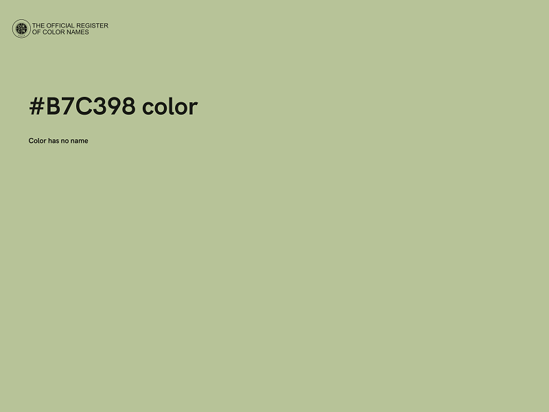 #B7C398 color image