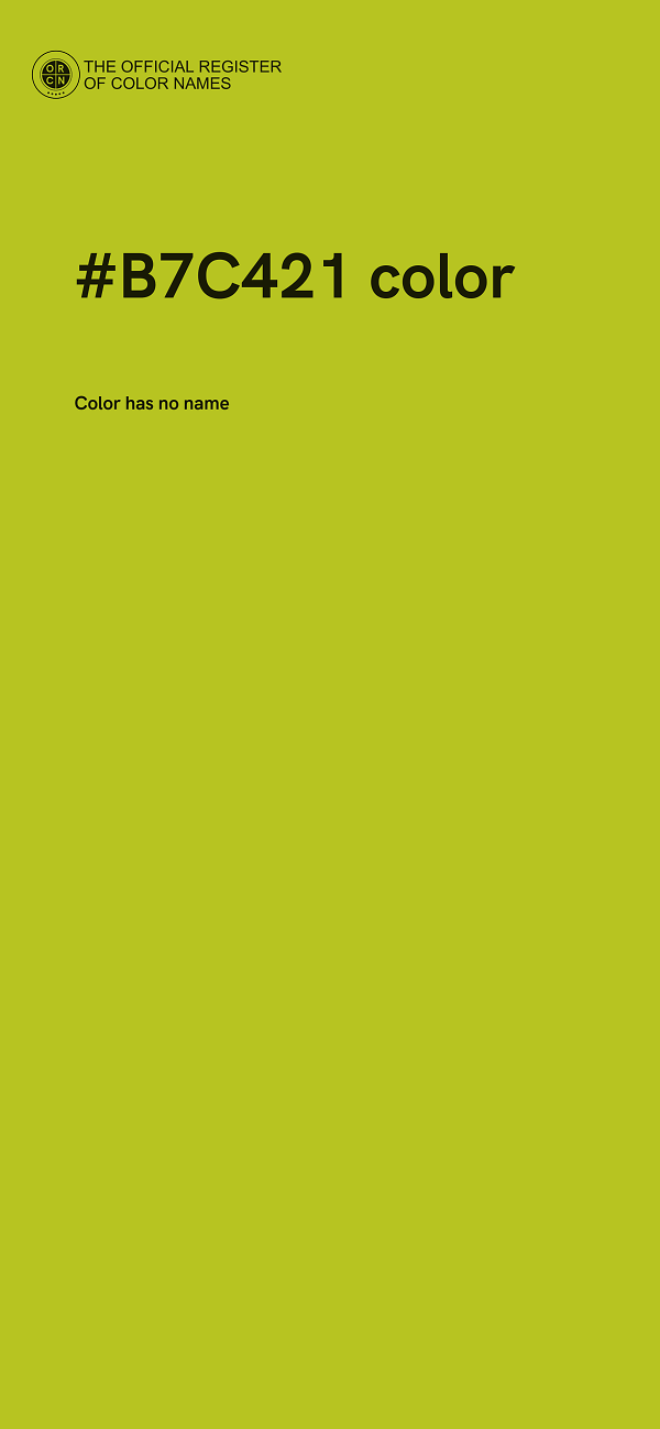 #B7C421 color image