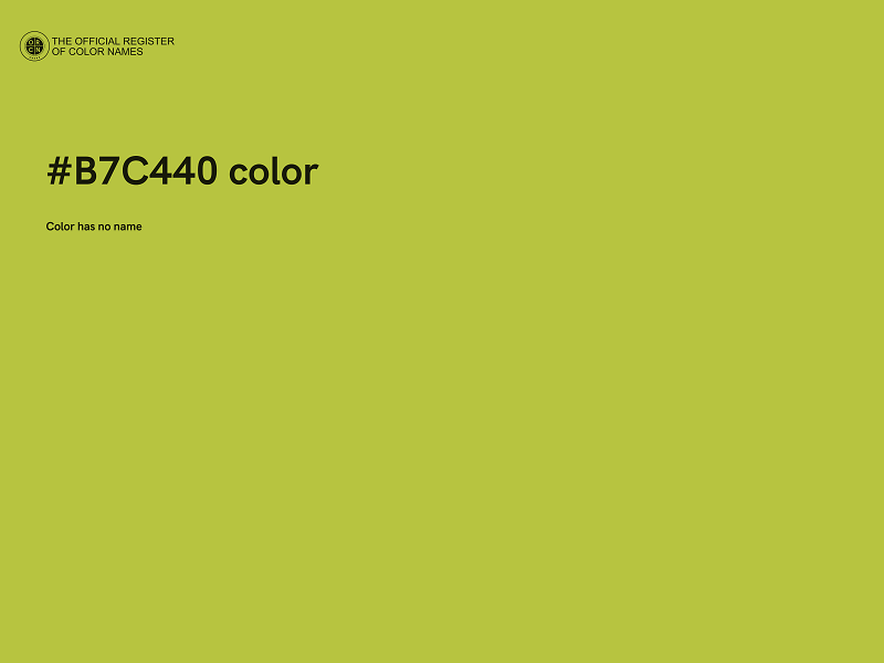 #B7C440 color image