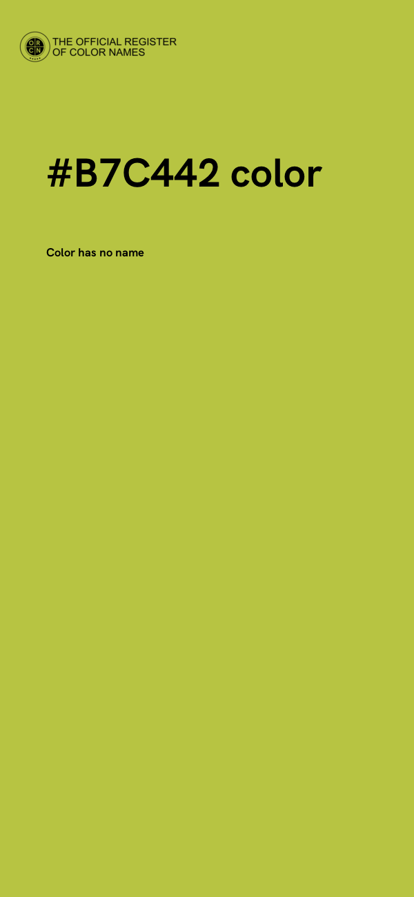 #B7C442 color image