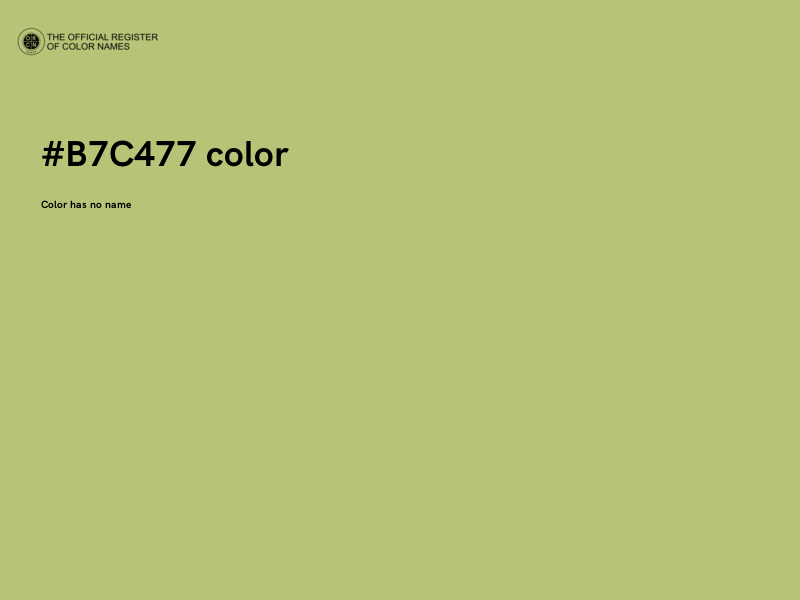 #B7C477 color image