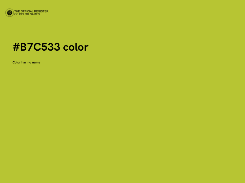 #B7C533 color image