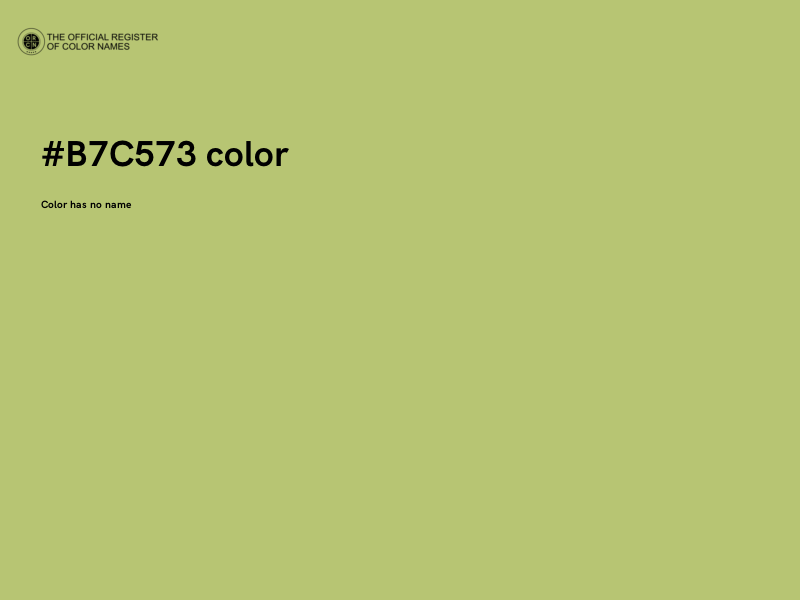 #B7C573 color image