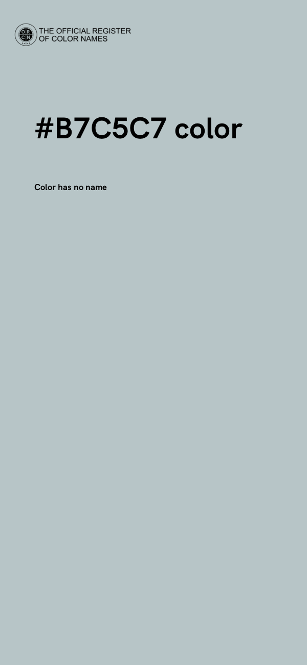 #B7C5C7 color image