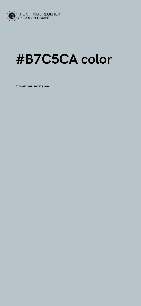 #B7C5CA color image