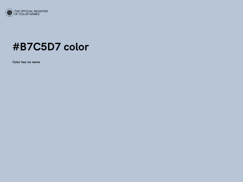 #B7C5D7 color image