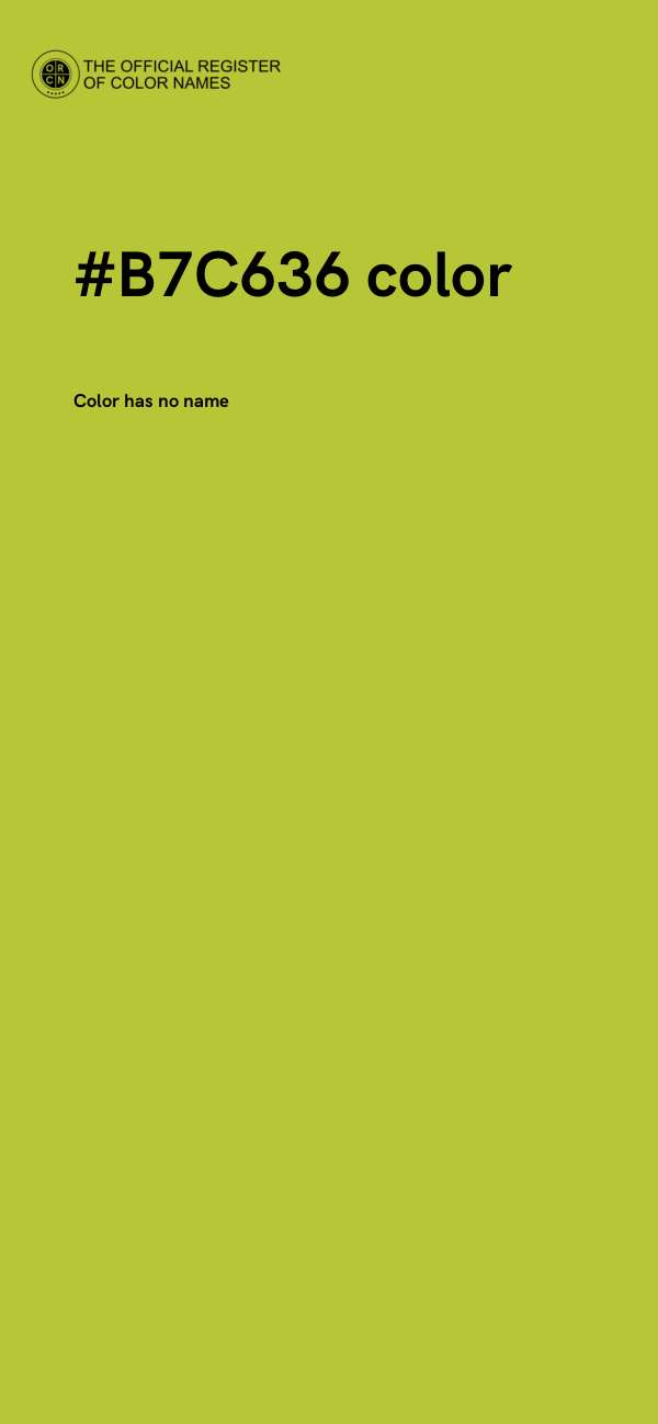 #B7C636 color image