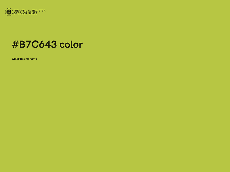 #B7C643 color image