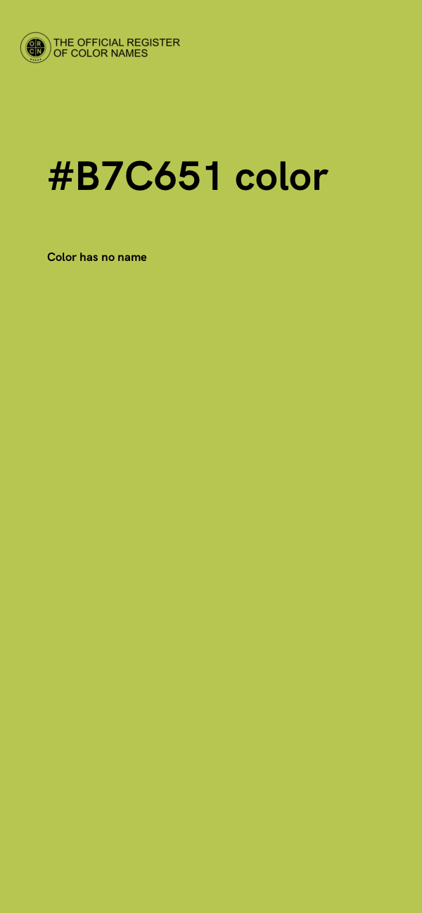 #B7C651 color image