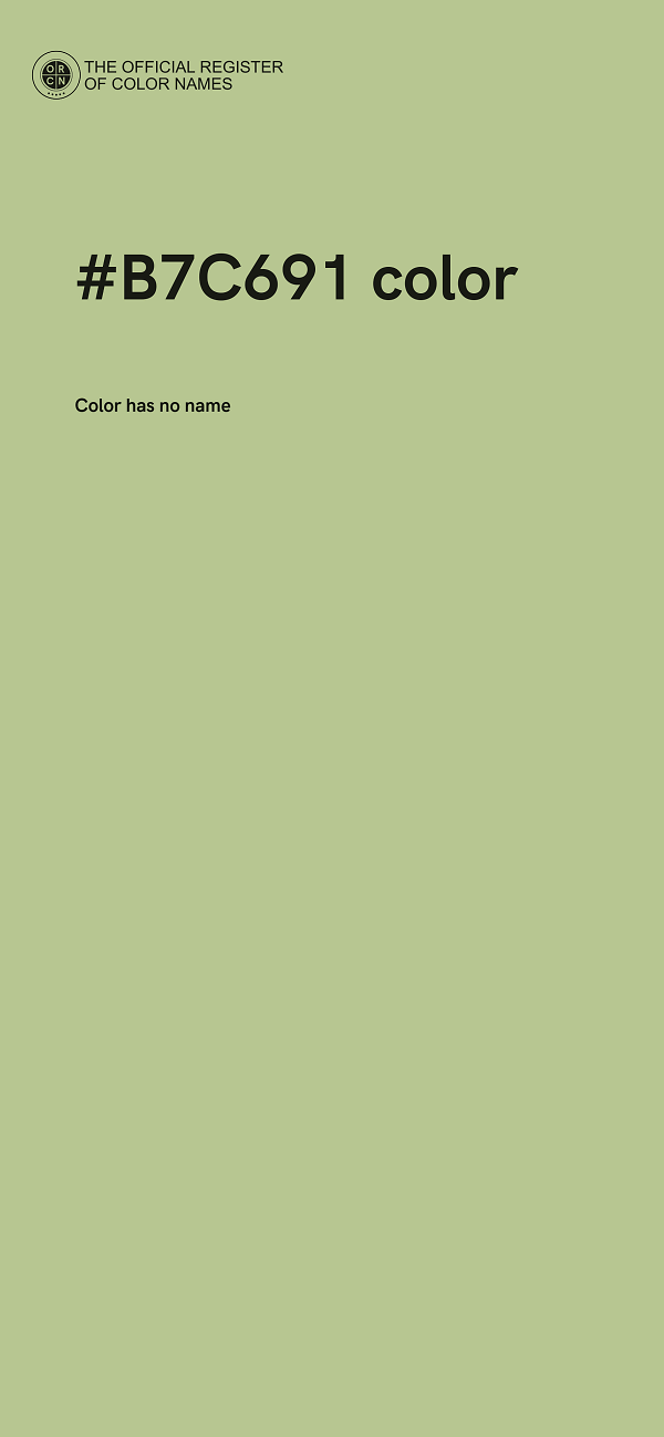 #B7C691 color image
