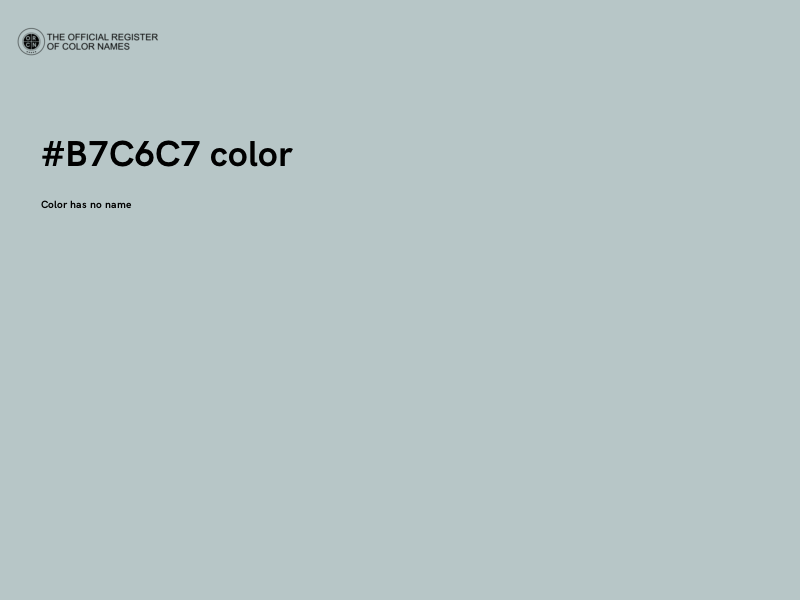 #B7C6C7 color image