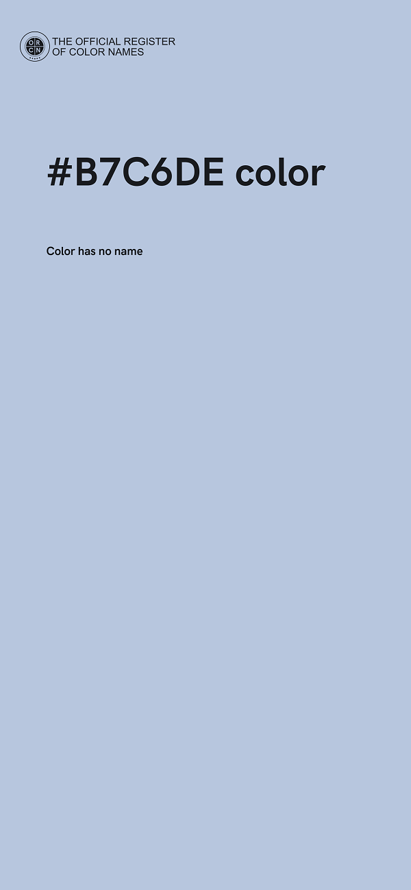 #B7C6DE color image