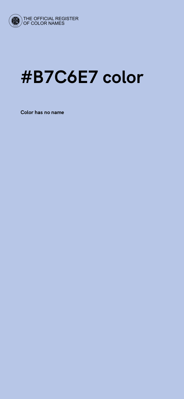 #B7C6E7 color image