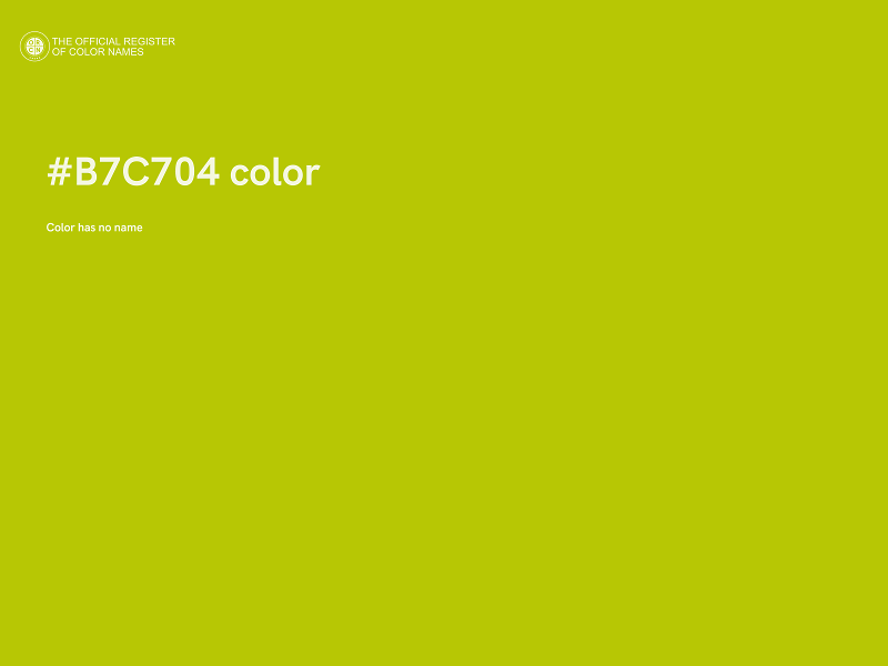 #B7C704 color image