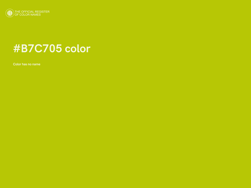 #B7C705 color image