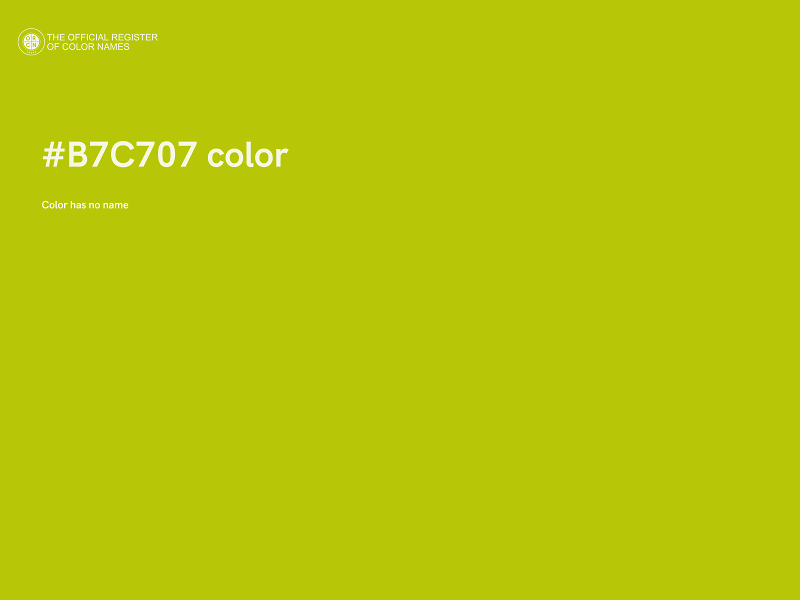 #B7C707 color image