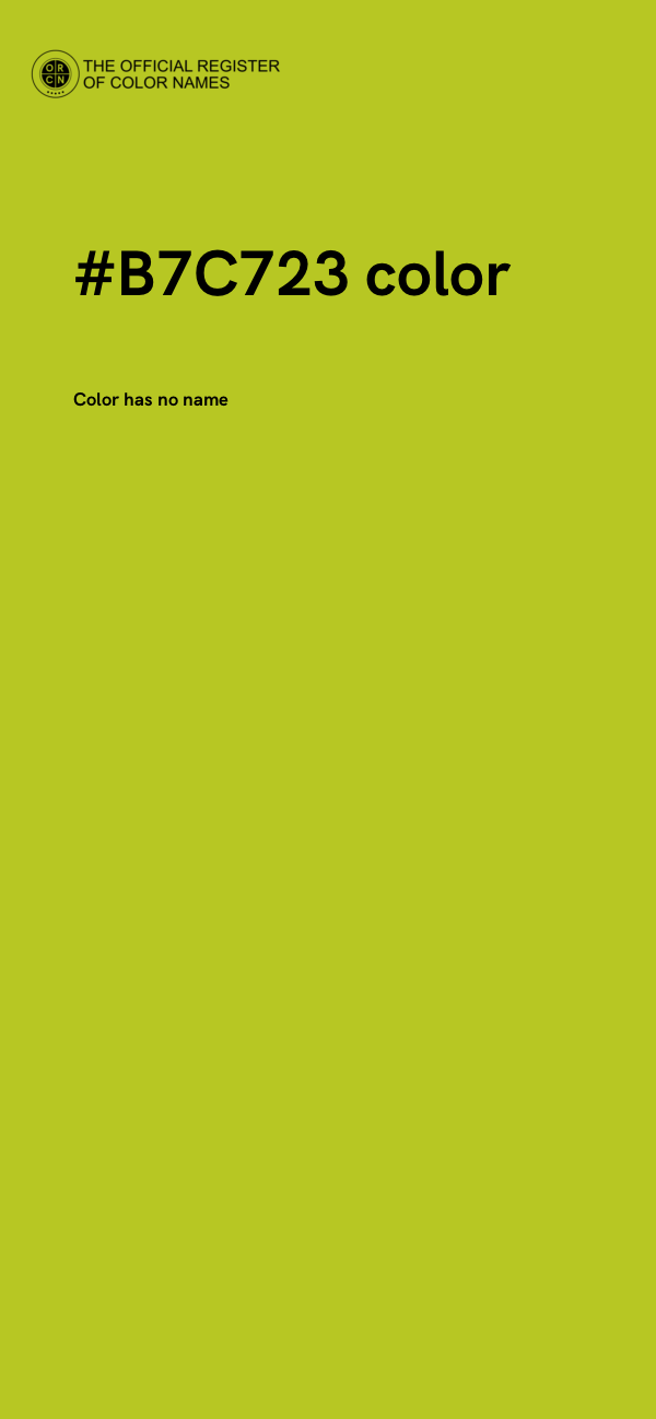 #B7C723 color image