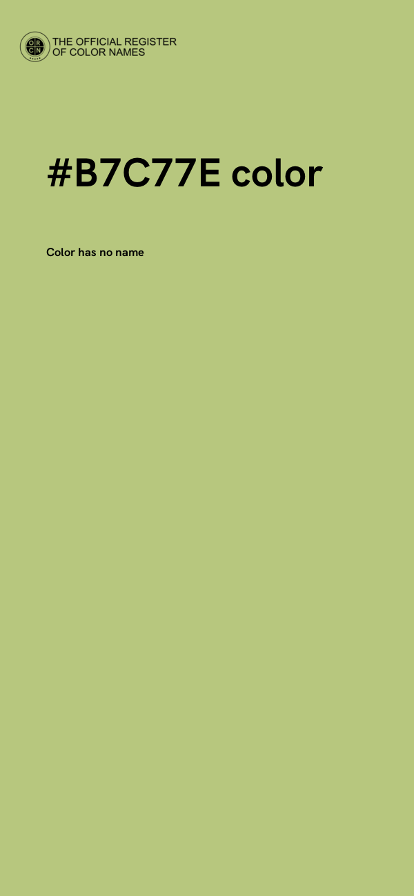 #B7C77E color image