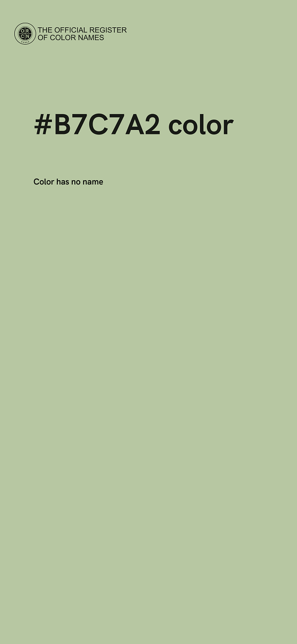 #B7C7A2 color image